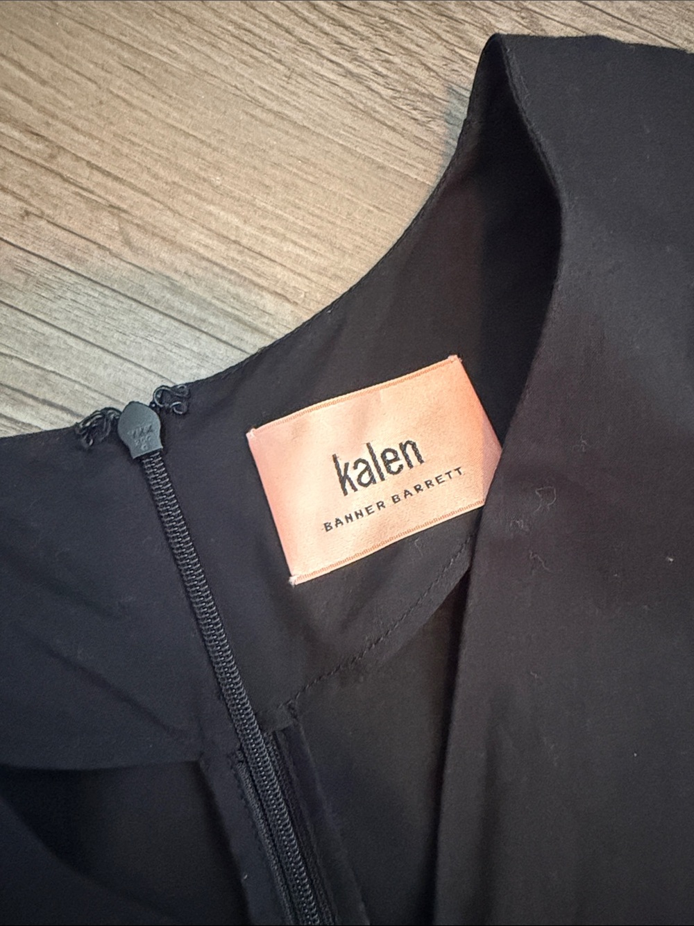 Kalen Linen Kimono Style Black Belted Midi Dress - Picture 2 of 3